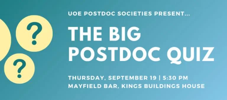 Big Postdoc Quiz banner